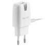 СЗУ USB + кабель Type-C слитный, 2A, WALKER WH-24, белый