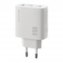 СЗУ Type-Cx2 + USB, PD65W 3.0, GaN, Breaking WC19, белый