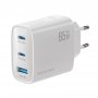 СЗУ Type-Cx2 + USB, PD65W 3.0, GaN, Breaking WC19, белый