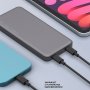 Внешний АКБ 10000 мАч, NRG Turbo S, 20W, Deppa, графит
