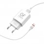 СЗУ USB + кабель micro-USB, 2.1A, GFPoWeR GF20M, белый (48/192)