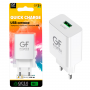 СЗУ USB, 3A, QC3.0, GFPoWeR GF21, белый (83/332)