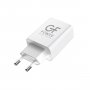 СЗУ USB, 3A, QC3.0, GFPoWeR GF21, белый (83/332)