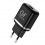 СЗУ USB, 3A, QC3.0, GFPoWeR GF22, чёрный (65,260)