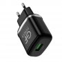 СЗУ USB, 3A, QC3.0, GFPoWeR GF22, чёрный (65,260)