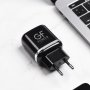СЗУ USB, 3A, QC3.0, GFPoWeR GF22, чёрный (65,260)