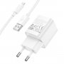 СЗУ USB + кабель micro-USB, 3A, QC3.0, GFPoWeR S71Q-UM, белый (30/180)
