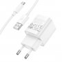 СЗУ USB + кабель Type-C, 3A, QC3.0, GFPoWeR S71Q-UT, белый (30/180)