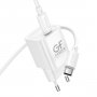 СЗУ Type-C + кабель Type-C - Type-C, PD20W, GFPoWeR S72P-TT, белый (30/180)