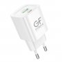 СЗУ Type-C + USB, PD20W, QC3.0, GFPoWeR S73PQ, белый (30/180)
