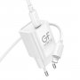 СЗУ Type-C + кабель 8-pin - Type-C, PD30W, GFPoWeR S74P-TL, белый (30/180)