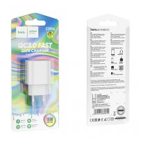 СЗУ USB, 3A, QC3.0, Hoco C109A, белый (36)