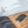 СЗУ USB, 3A, QC3.0, Hoco C109A, белый (36)