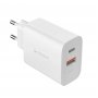 СЗУ Type-C + USB, PD45W, QC4.0, Deppa, белый