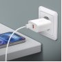 СЗУ Type-C + USB, PD45W, QC4.0, Deppa, белый