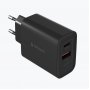 СЗУ Type-C + USB, PD45W, QC4.0, Deppa, чёрный