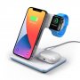 Беспроводное ЗУ, 20W, 3 в 1 Charging Stand Neo: iPhone, Apple Watch, Airpods, Deppa, белый