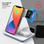 Беспроводное ЗУ, 20W, 3 в 1 Charging Stand Neo: iPhone, Apple Watch, Airpods, Deppa, белый