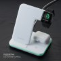 Беспроводное ЗУ, 20W, 3 в 1 Charging Stand Neo: iPhone, Apple Watch, Airpods, Deppa, белый