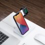 Беспроводное ЗУ, 20W, 3 в 1 Charging Stand Neo: iPhone, Apple Watch, Airpods, Deppa, белый